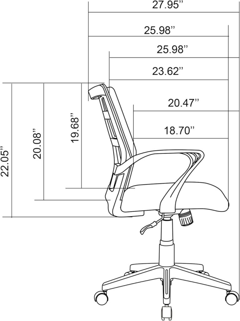 Realspace® Jaxby Mesh/Fabric Mid-Back Task Chair, Black, BIFMA Compliant